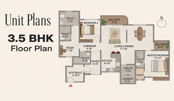 Sobha Scarlet Woods Floor Plan